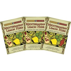 Fusion Flavors Olive Oil Dipping Spices (Mediterranean Lemon Herb 3 Pack)