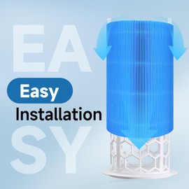 XBWW 3 Packs 411 AllergenBlock Filter Compatible with Blue Pure 411, 411+ and 411 Auto Air Cleaner Purifier, Blue