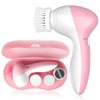 Electric Facial Cleansing Brush for Women, 3-in-1 Face Cleanser and
