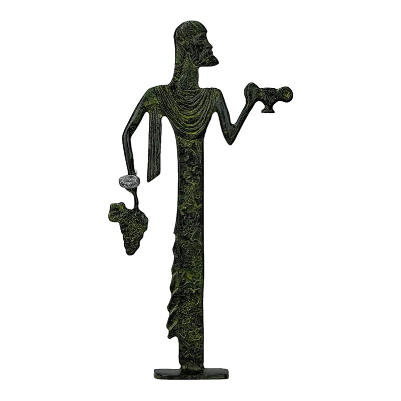 Dionysus Bacchus Greek God of Wine Real Bronze Metal Art