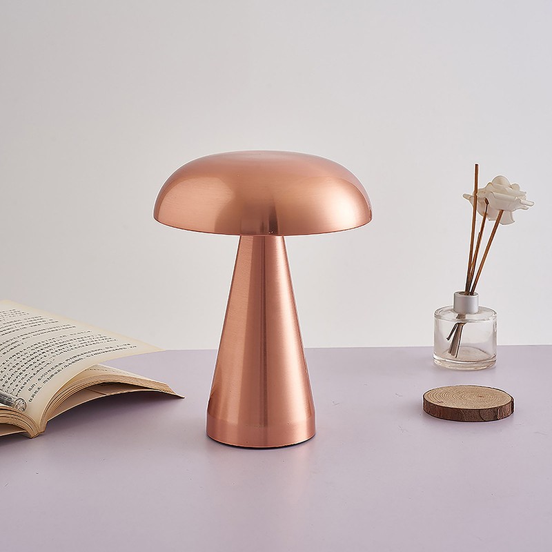Mushroom Table Lamp Modern Minimalist Industrial Style 3 Color Dimmable