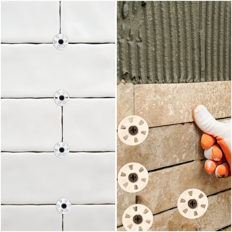 100 Pcs Easy Fix Washers, 35mm Diameter Galvanised Steel Fixing