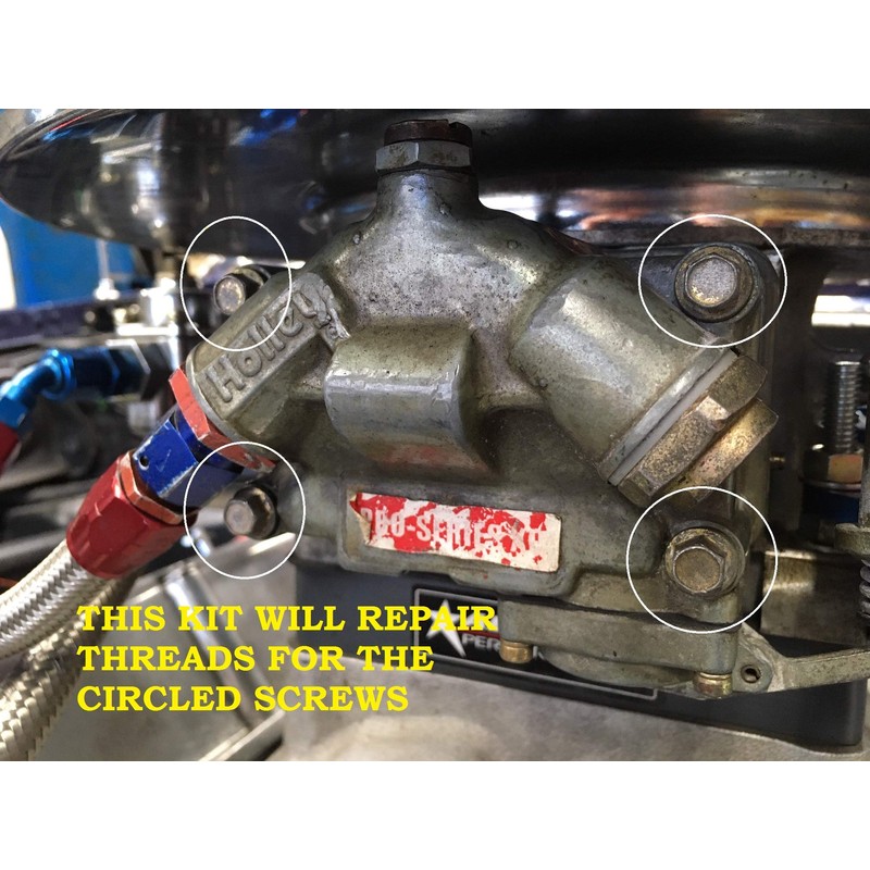 HELICOIL Style Thread Repair Kit for Holley Carburetor Fuel Float