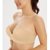 Lemorosy Wirefree Strapless Push up Bra Hand Shape Anti-Slip Push