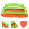 Healeved Plastic Handle Sponge Brush Kitchen Cleaning Sponge Scouring Pad