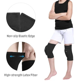 EULANT Volleyball Knee Pads for Children and Adults, Dancing Elastic Knee Pads, Soft Sports Patella Pads for Handball, Football, Wrestling, Skiing, MTB, S