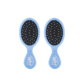 Wet Brush Detangling Brush, Mini Detangler Brush (Sky) - Wet & Dry Tangle-Free Hair Brush for Women & Men - No Tangle Soft & Flexible Bristles for Straight, Curly, & Thick Hair (Pack of 2)