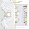 8 Pack White Cheesecloth Table Runner 10Ft Gauze Cheese Cloth