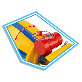 14” Large Cement Mixer Truck Big Construction Vehicle Toy Friction Powered Oversized Pretend Toy Gifts Toy for Toddlers Boy Toys Age 5-6 Years Old Pretend Play