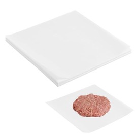 Baking Paper Sheets - 100PCS 15x15cm Squares Burger Paper Sheets, NonStick Greaseproof Parchment Paper, White Wax Food Paper, Patty Cookie Separators Freezing Candy Wrapping Paper for Kitchens