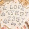 82 PCS Self Adhesive Pearl Letter Patches (A-Z), Number Patch