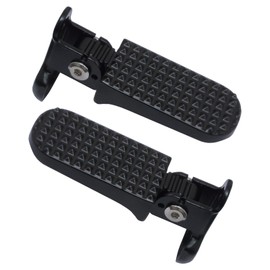Auto-plaza Aluminium Alloy Non-Slip Bicycle Foot Pegs, Universal Fit, Rear, Black