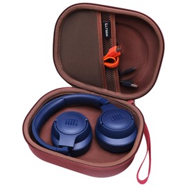 LTGEM EVA Hard Case for JBL Live 770NC/660NC/650BT/460NC/670NC/400BT/500BT and JBL Tune 770NC/710BT/720BT/760NC/700BT/750BT/510BT/660NC/520BT/500/Tour One/E45BT Bluetooth Wireless Headphone(Brown)