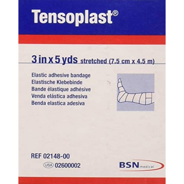 Tensoplast (Formerly Elastoplast) Elastic Bandage, tan to Reduce Edema, 3 inches X 5 Yards - 1 ea
