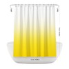 Ombre Yellow Shower Curtains for Bathroom Polyester Fabric Bathroom Curtain