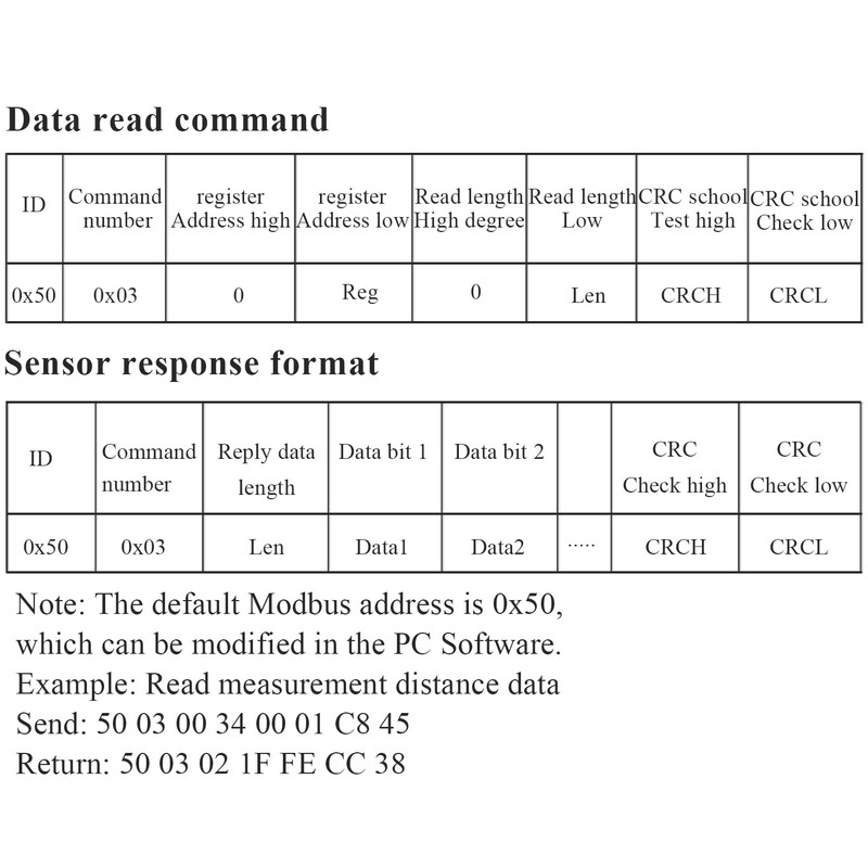 WitMotion WT53D Laser Distance Sensor 4 Meter Measurement UART Output
