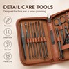 26-Piece Stainless Steel Manicure & Pedicure Kit for Personal Grooming