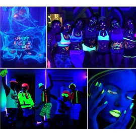 UV LED Black Light, 2-Pack HouLight High Power 10W LED Blacklight for Blacklight Party Supplies, Neon Glow, Glow in The Dark, Birthdays, Blacklights, Curing