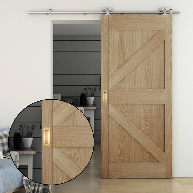 youthua 7in Recessed Finger Flush Pulls，Pocket Door Handles，for Sliding Barn