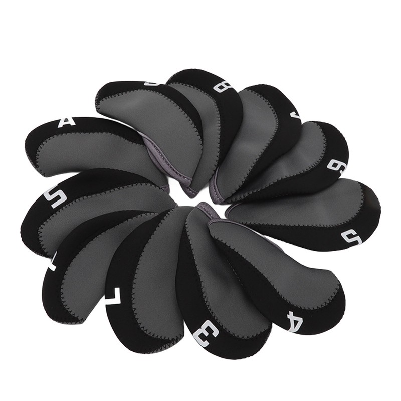 11PCS Golf Club Head Covers Neoprene Numbered Golf Club Head