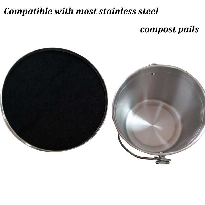 Resinta Compost Bin Filters - 12 Pack Refill Set, Round