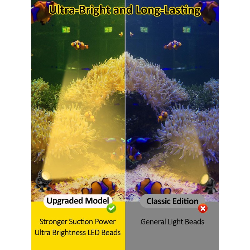T-SUN RGB Pond Light LED Underwater Pond Lights Submersible Fountain