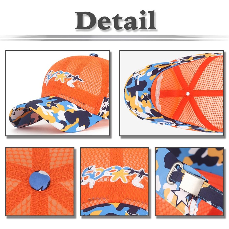 White Fang CA792 Mesh Cap, Hat, Outdoors, Running, Boys, Girls,