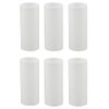 Creative Hobbies Set of 6, 3 Inch Tall White Plastic