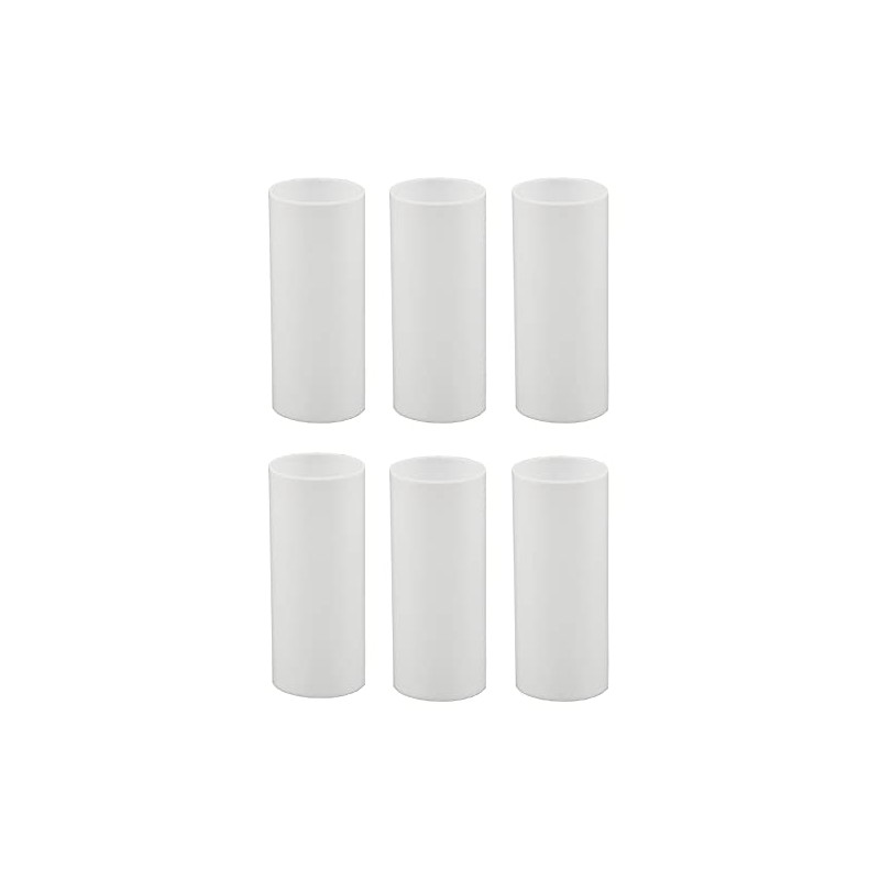 Creative Hobbies Set of 6, 3 Inch Tall White Plastic
