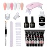 Kit Para De Polygel Uñas Completo Acrilico Uñas Con 15pcs