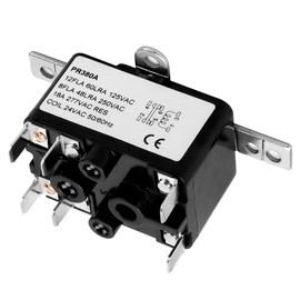 APFR-380 90-980 24V AC Heavy-Duty Fan Relay – Single Pole SPST – Isolated AC Switch for HVAC blowers, humidifiers, Goodman blowers, Heat sequencers – Includes Universal Bracket (1)