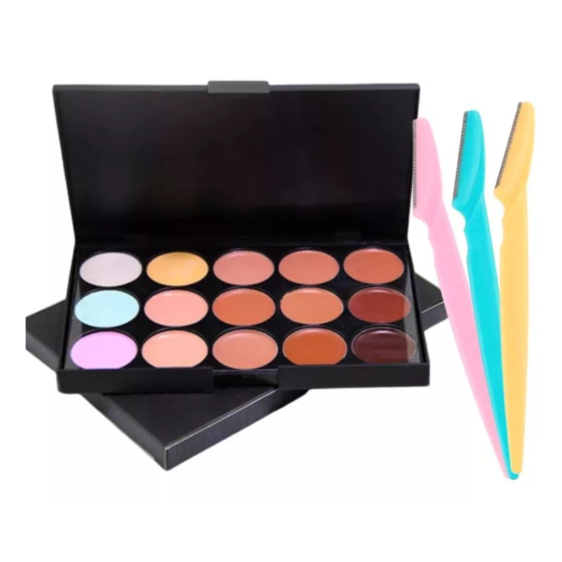 Paleta Correctores + Contorneadores + Perfiladores Ceja