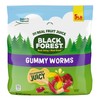 Black Forest Gummy Worms Candy, Made With Real Fruit Juice,
