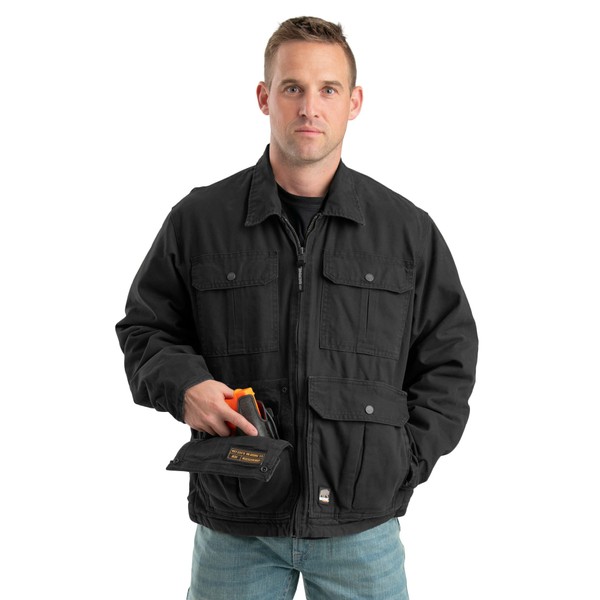 Berne Men's Lightweight Echo One One Concealed Carry Jacket, Large