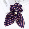 WHITE FANG ZA059 Women's Scrunchie Hair Elastic Ribbon Large Casual
