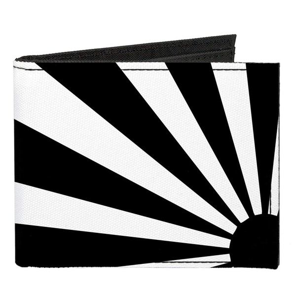 Buckle-Down Men's Standard Canvas Bifold Wallet Rising Sun, 4.0" x