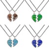 Pack of 2 BFF Women's Girls Necklace Women's Heart Friendship