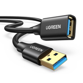 UGREEN USB 延長 2M USB3.0 延長ケーブル 金メッキコネクタ 高速データ転送 aオス-aメス USBケーブル 延長コード