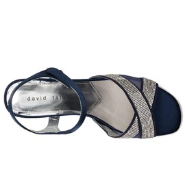 David Tate Women's Holiday Heeled Sandal, Navy, 13