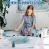 18 Pack Plastic Drop Cloth, 9 x 12 Feet Plastic