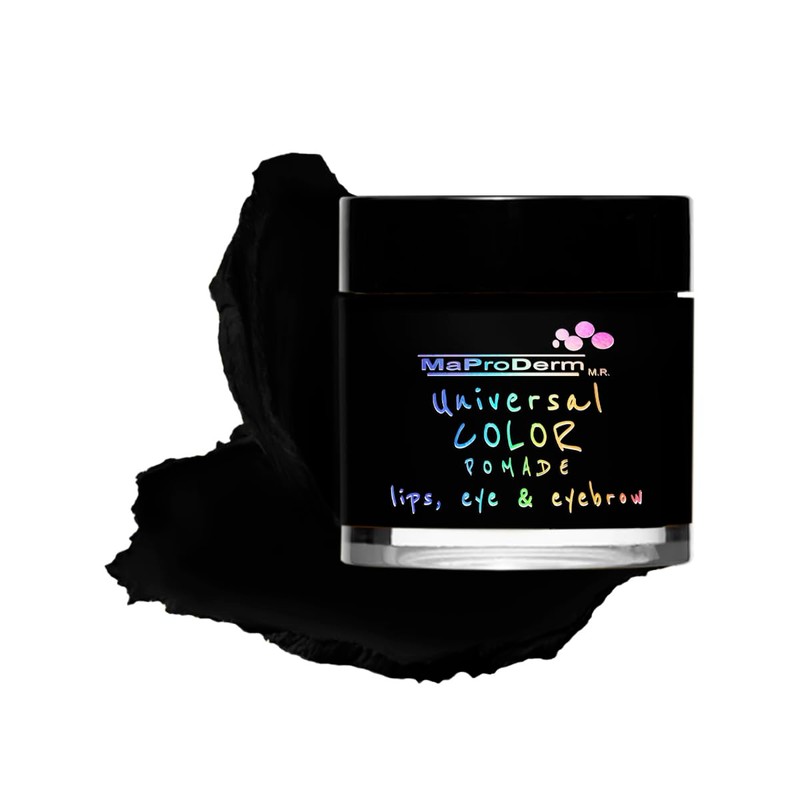 Maproderm Universal Color Pomade 100 Coal. Aplicarlo como sombra, delineador