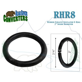 Bear River Converters RHR8 2" O-Ring Exhaust Mount Rubber Insulator Grommet Hanger Bushing Support