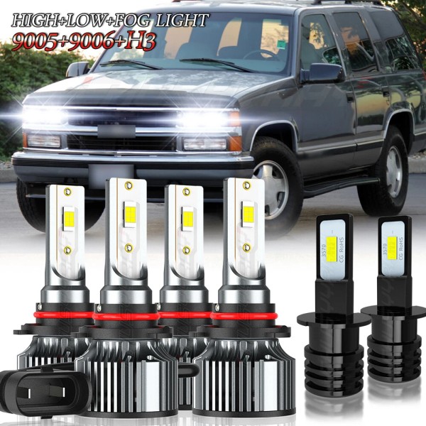 CHUSYYRAY For Chevy Tahoe 1995-1999 6500K LED Headlight Fog Light