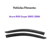 Immortal Group IG Window Visor for Acura RSX 2002-2006, Rain