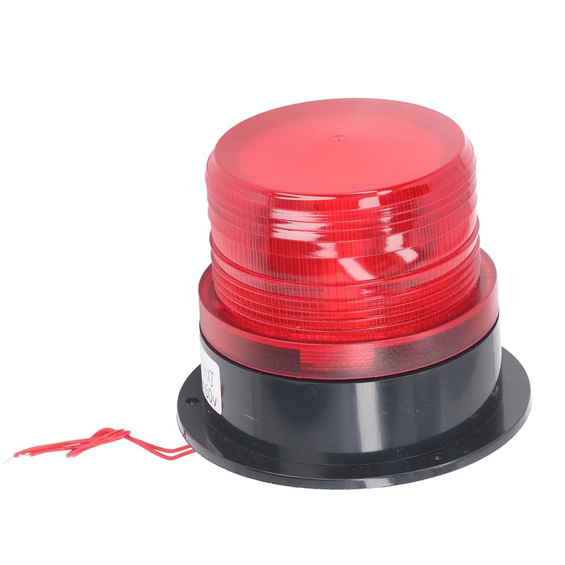 Round Red Warning Light Industrial Emergency LED Rotating Strobe Beacon