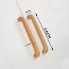 streeHerjjkeA1 Pack of 6 Wooden Cabinet Handles, Furniture Handle, Beech