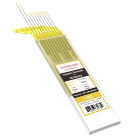 YESWELDER TIG Welding Tungsten Electrode 1.5% Lanthanated .040"x7" (Gold, WL15/EWLa-1.5) 10-pk