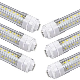 GOCuces 4FT T8 LED Tube Lights,36W 3600lm,Daylight White 5000K,R17d Base,45.8 inches End to End,60W F48T12 CW HO Fluorescent Bulb Replacement,Ballast Bypass,Dual-Ended Power for Sign,Shop,Pack of 6