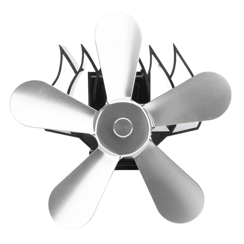 Wall Mounted Fireplace Fan 5 Blade Heat Powered Wood Stove