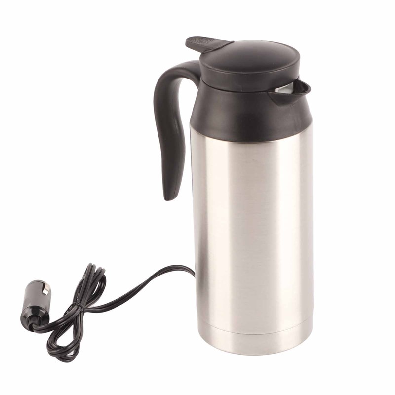 750ML Stainless Steel Car Electric Kettle Coffee Tea for Thermos